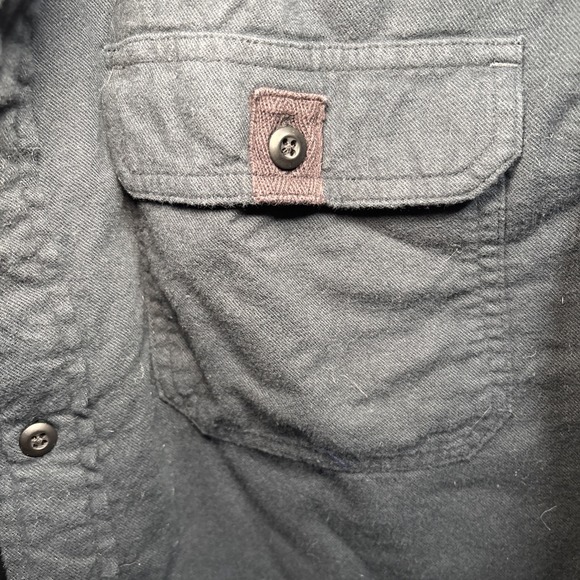 Men's Large Cabela's Blue Gray fleece-lined shirt jacket with Hood And Pockets - Picture 4 of 12